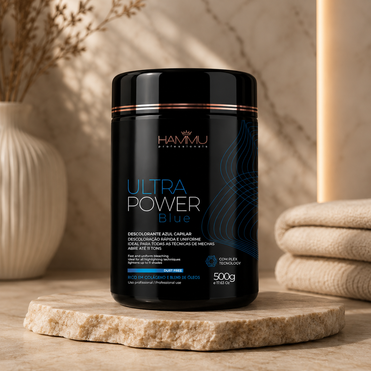 HAMMU Ultra Power Blue Bleaching Powder (500g)